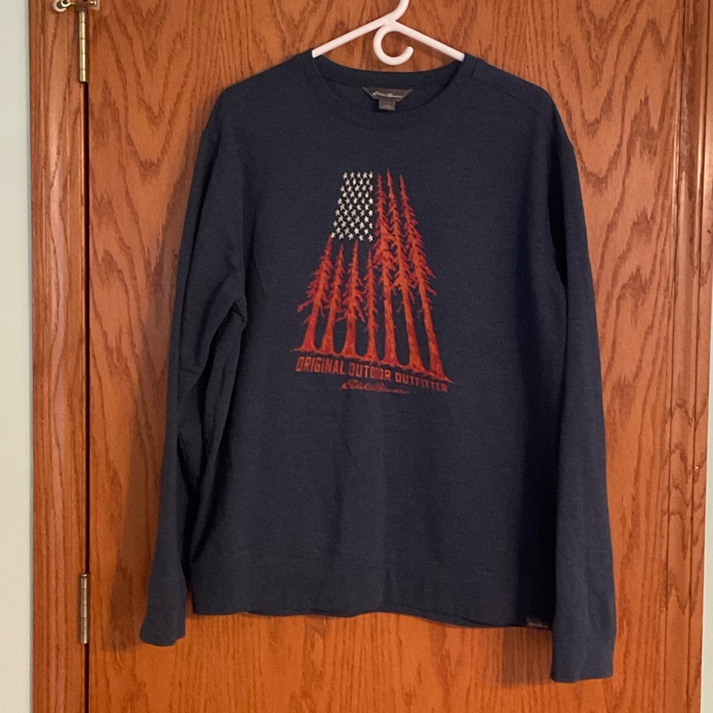 Navy Long Sleeve Sweat Shirt